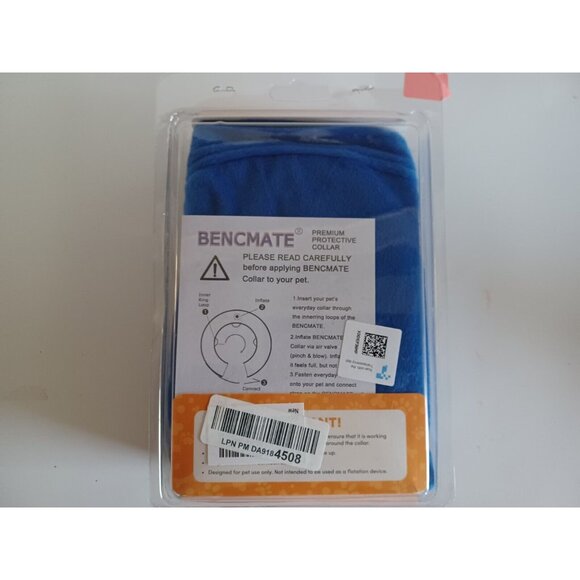 Bencmate Inflatable Collar Blue for Dogs & Cats Soft Pet Recover L - Picture 2 of 15